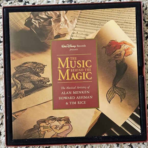 DISNEY The Music Behind the Magic: 4 CD Set with Book. Aladdin, Mermaid, Beauty - Picture 12 of 16